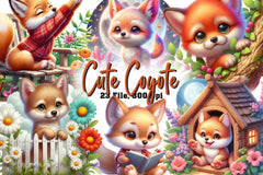 Cute Coyote Clipart Bundle - CraftNest - Digital Crafting and Art