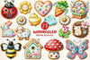 Spring Biscuits Clipart Bundle