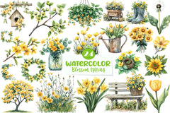 Blossom Spring Clipart Bundle - CraftNest - Digital Crafting and Art