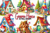 Garden Gnome House Clipart Bundle