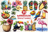 Tropical Summer Clipart Bundle 4