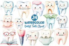 Dentist Tooth Clipart Bundle 4 - CraftNest - Digital Crafting and Art