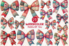 Patchwork Valentines Day Bow Clipart Bundle