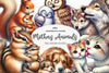 Mothers Day Animals Clipart Bundle