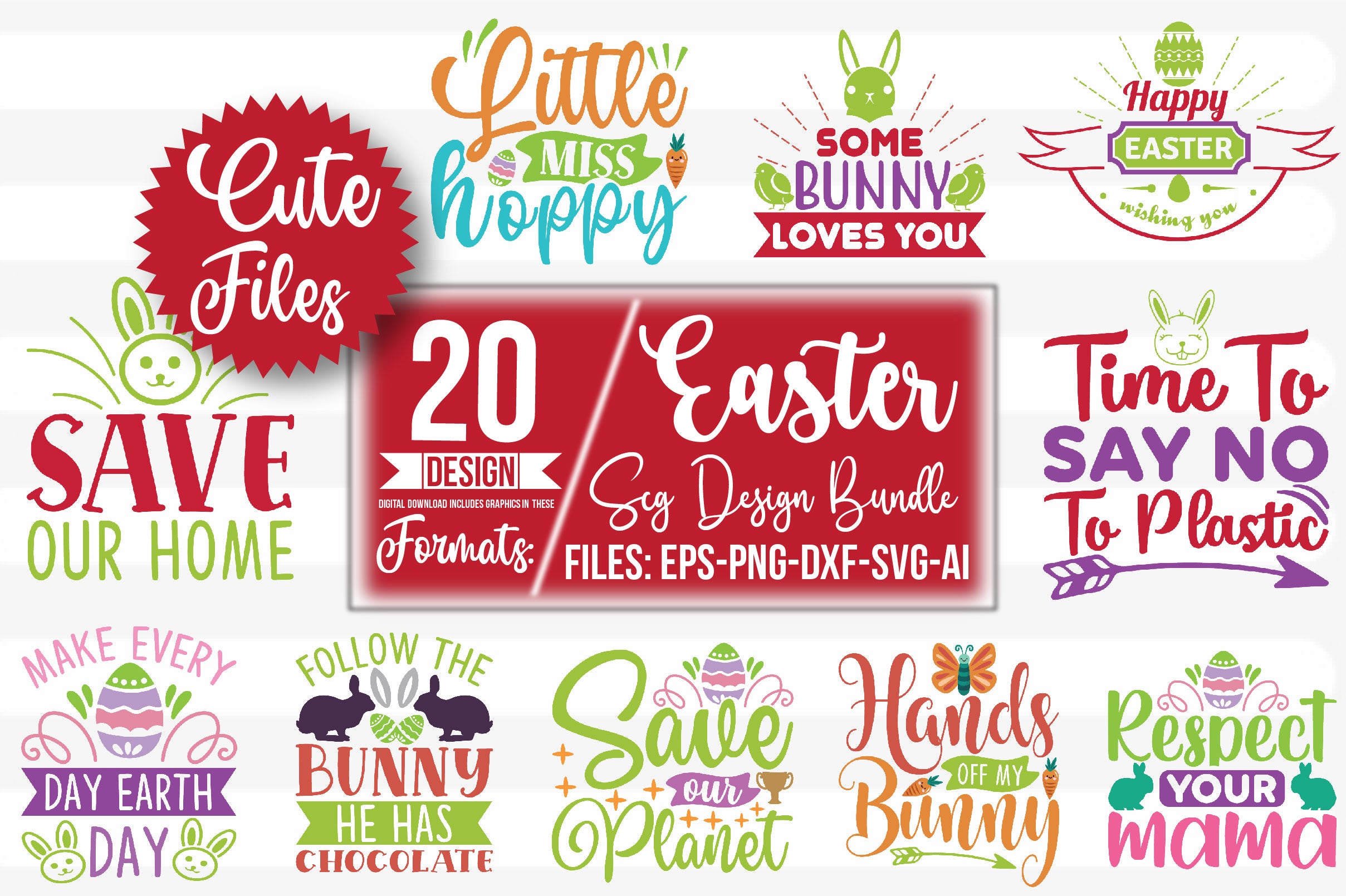 Easter SVG Bundle 9 - CraftNest - Digital Crafting and Art