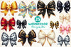 Coquette New Year Bow Clipart Bundle