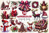 Burgundy Beauty & Holiday Clipart Bundle 2