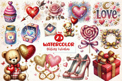 Glittery Valentine Clipart Bundle - CraftNest - Digital Crafting and Art