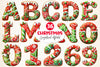 Christmas Gingerbread Alphabet Clipart Bundle