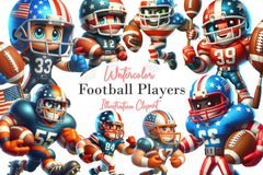 Fantasy Football Players Clipart Bundle - CraftNest - Digital Crafting and Art