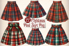 Christmas Plaid Skirt Clipart Bundle - CraftNest - Digital Crafting and Art