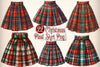 Christmas Plaid Skirt Clipart Bundle