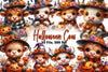 Cute Highland Cow Halloween Clipart Bundle