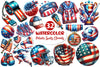 Patriotic Sports Elements Clipart Bundle 2