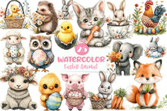 Cute Crochet Easter Animal Clipart Bundle - CraftNest - Digital Crafting and Art