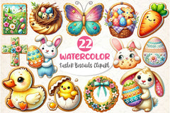 Easter Biscuits Clipart Bundle - CraftNest - Digital Crafting and Art