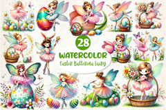 Easter Ballerina Fairy Clipart Bundle 1 - CraftNest - Digital Crafting and Art