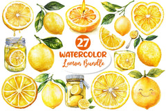 Lemon Clipart Bundle 2 - CraftNest - Digital Crafting and Art