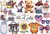 Red White & Boom Clipart Bundle