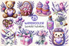 Lavender Valentine Clipart Bundle