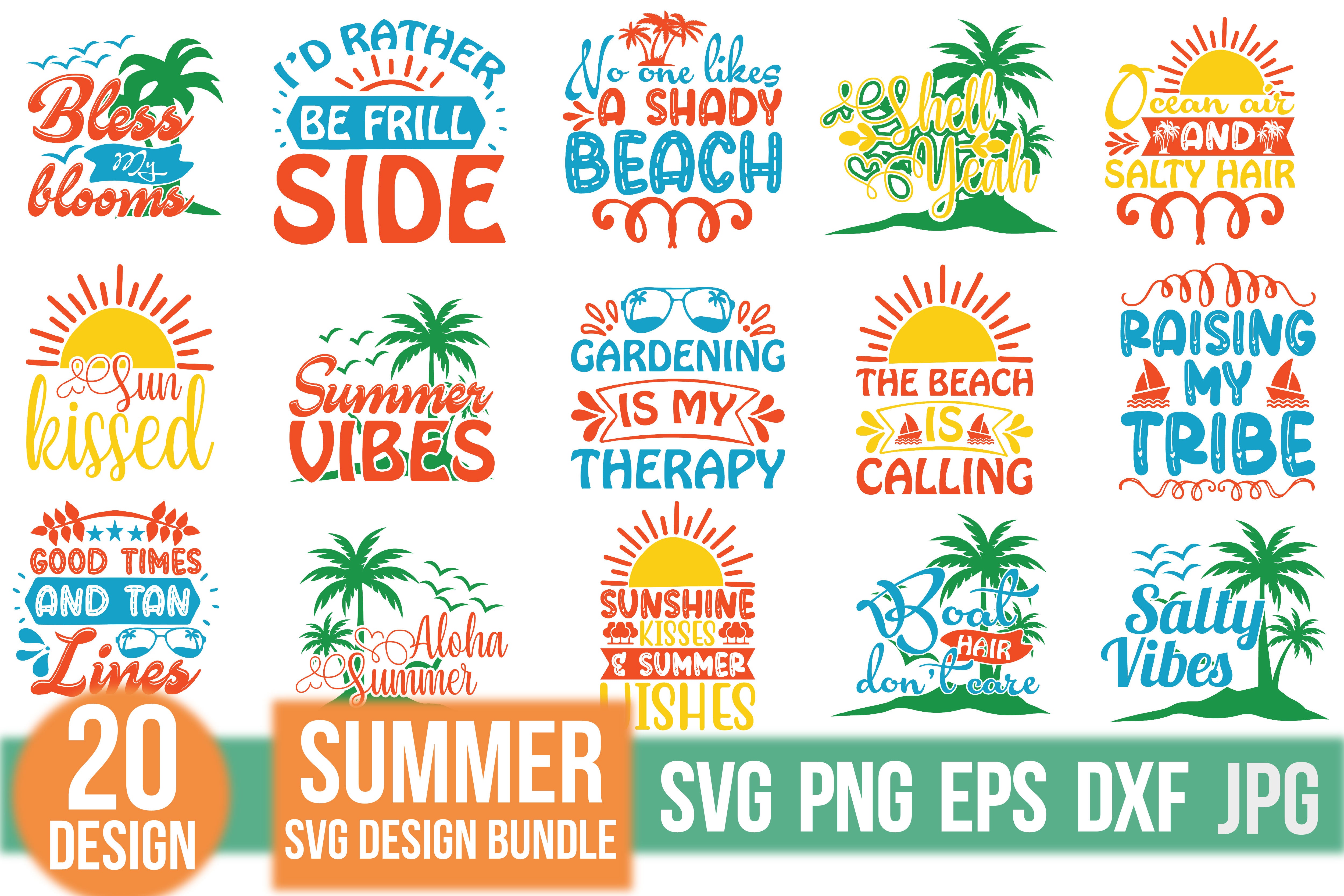 Summer SVG Bundle 6 - CraftNest - Digital Crafting and Art