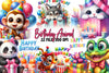 Birthday Animal Clipart Bundle