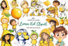 Lemon Kid Clipart Bundle