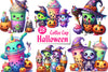 Halloween Coffee Cup Clipart Bundle 2