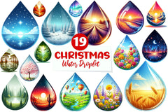 Landscape Water Droplet Clipart Bundle - CraftNest - Digital Crafting and Art