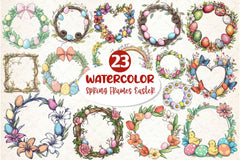 Spring Frames Easter Clipart Bundle - CraftNest - Digital Crafting and Art