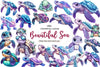 Beautiful Sea Turtles Clipart Bundle