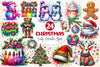 Funky Christmas Clipart Bundle 2