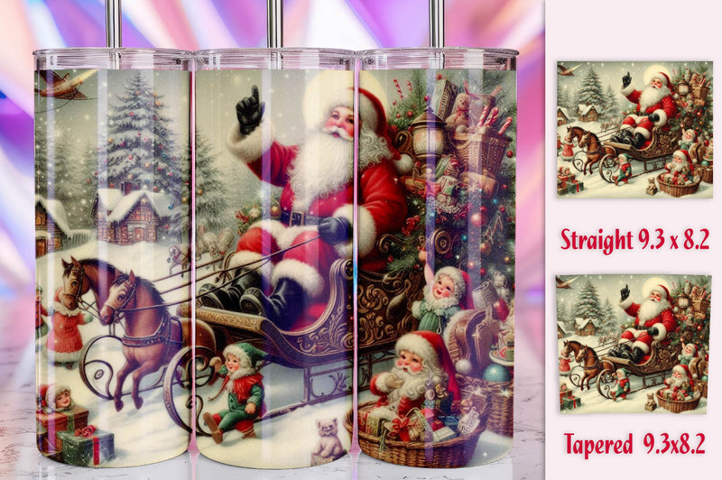 Christmas Santa Tumbler Bundle 7 - CraftNest - Digital Crafting and Art