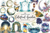 Magical Celestial Garden Clipart Bundle