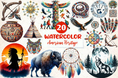 Native American Heritage Clipart Bundle - CraftNest - Digital Crafting and Art