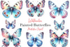 Painted Butterflies Clipart Bundle