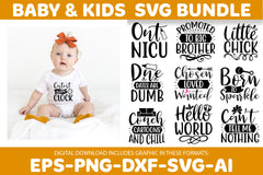 Kids & Baby SVG Bundle - CraftNest - Digital Crafting and Art
