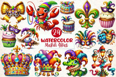 Mardi Gras Clipart Bundle 1 - CraftNest - Digital Crafting and Art