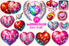 Valentines Day Disco Heart Clipart Bundle