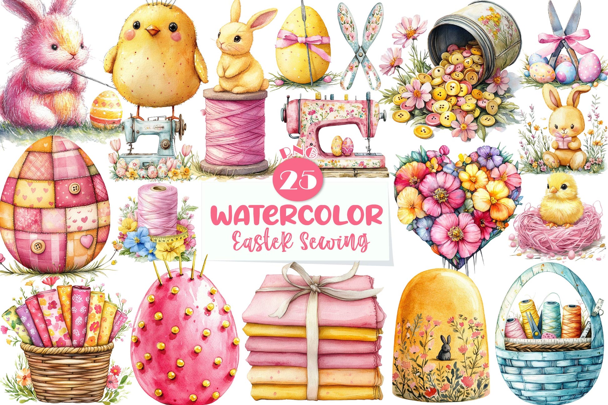 Easter Sewing Clipart Bundle - CraftNest - Digital Crafting and Art