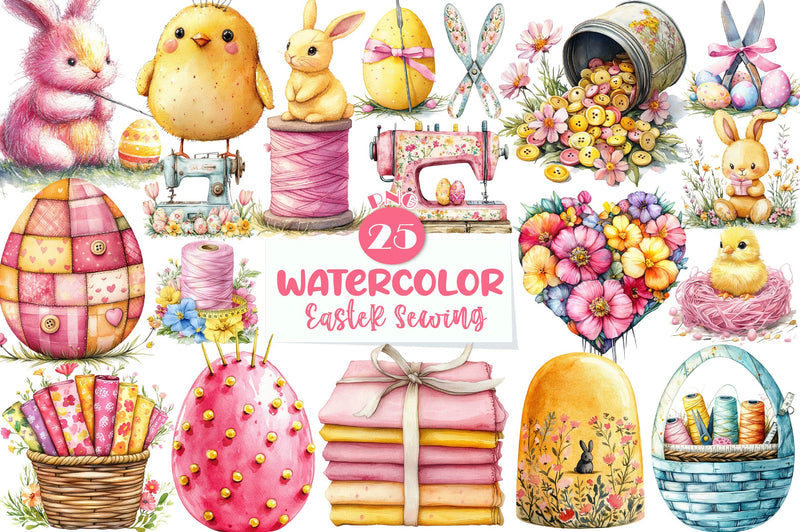 Easter Sewing Clipart Bundle - CraftNest - Digital Crafting and Art