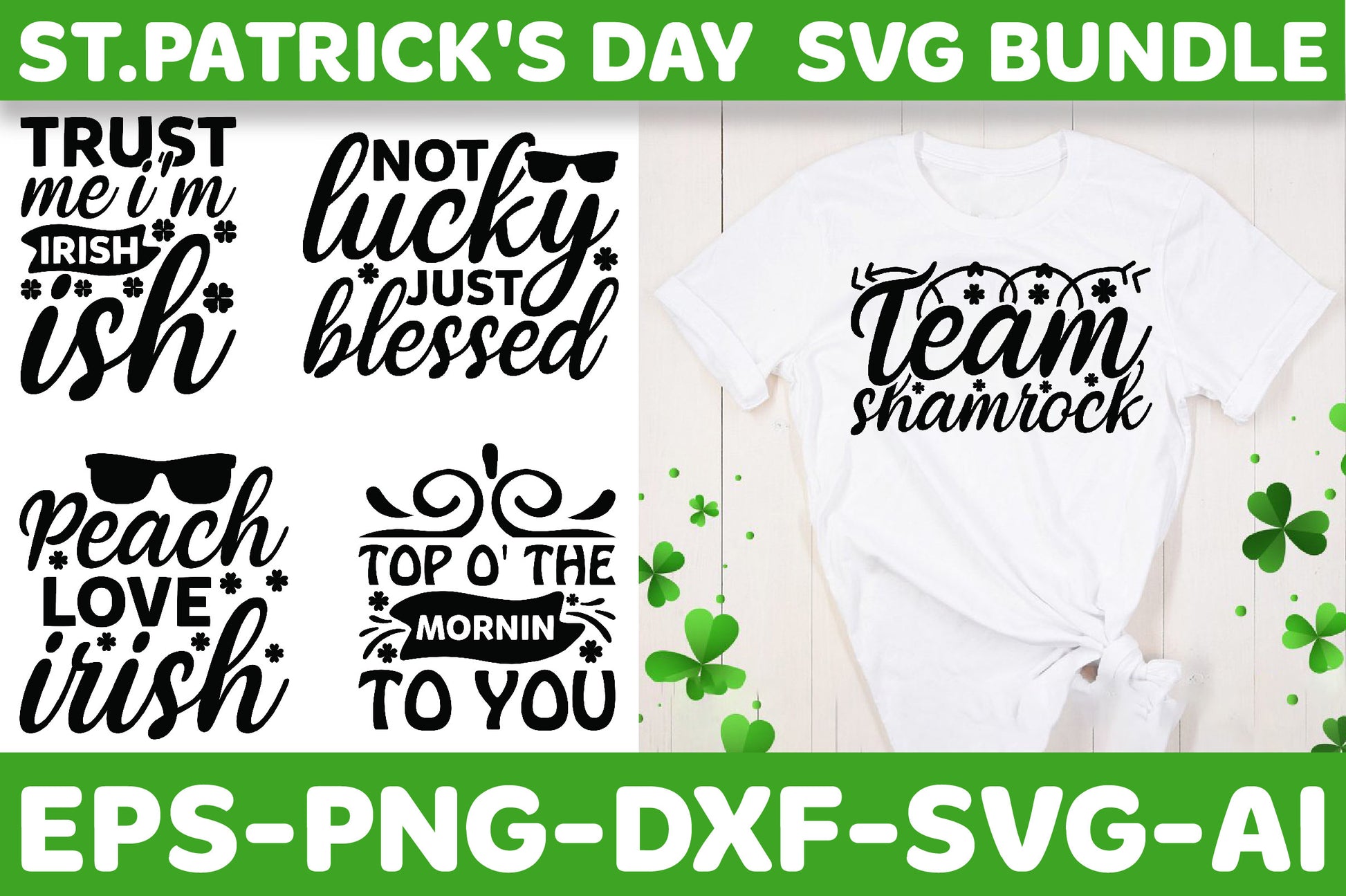 St Patrick's Day SVG Bundle 10 - CraftNest - Digital Crafting and Art