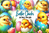 Easter Eggshell Chicks Peeking Clipart Bundle