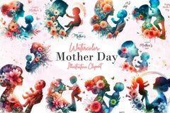 Mother Day Clipart Bundle - CraftNest - Digital Crafting and Art