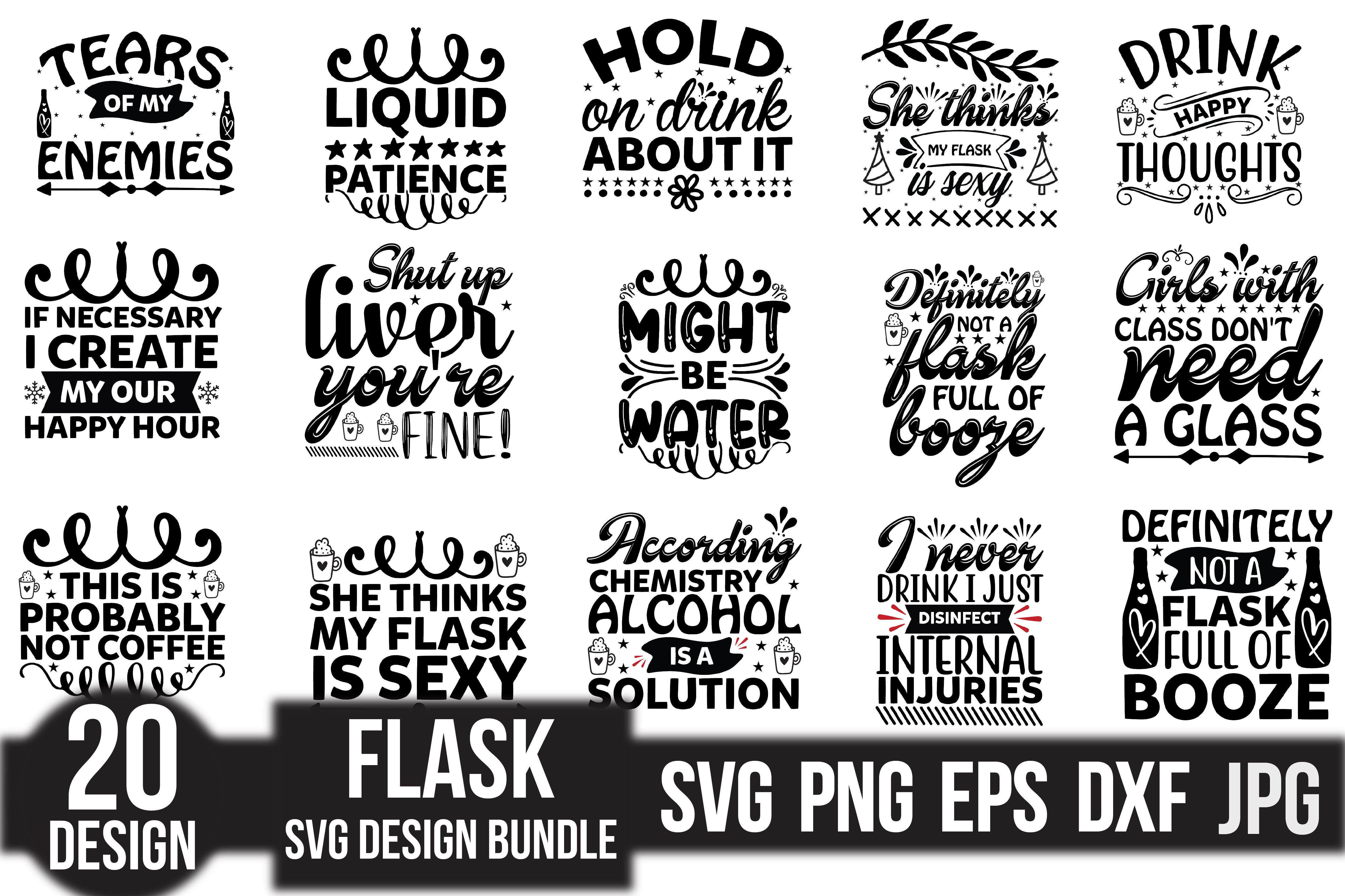 Flask SVG Bundle - CraftNest - Digital Crafting and Art