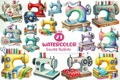 Sewing Machine Clipart Bundle - CraftNest - Digital Crafting and Art