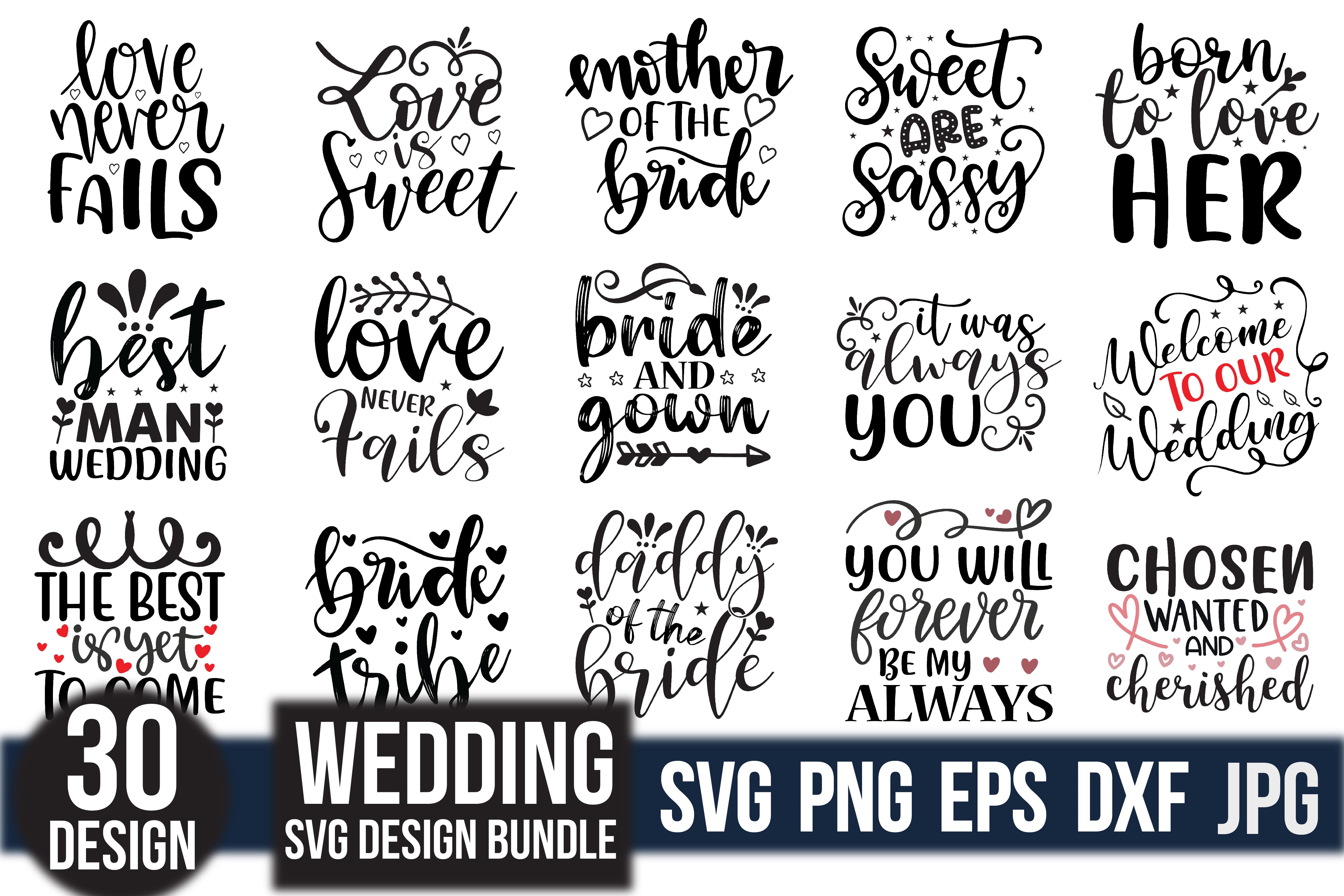 Wedding SVG Bundle 2 - CraftNest - Digital Crafting and Art