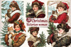 Christmas Victorian Woman Clipart Bundle