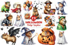 Vintage Halloween Capybara Clipart Bundle