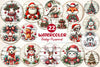 Vintage Christmas Ornaments Clipart Bundle